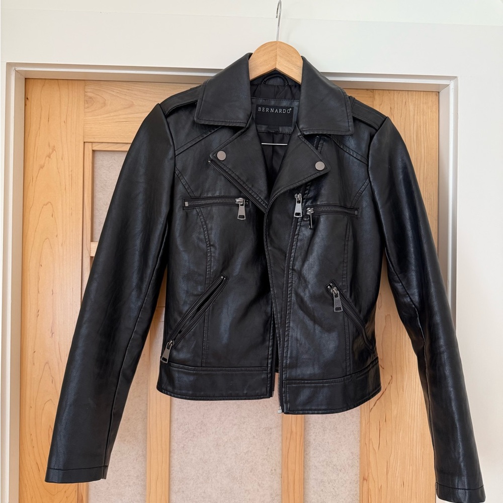 Bernardo Women's Black Leather Jacket